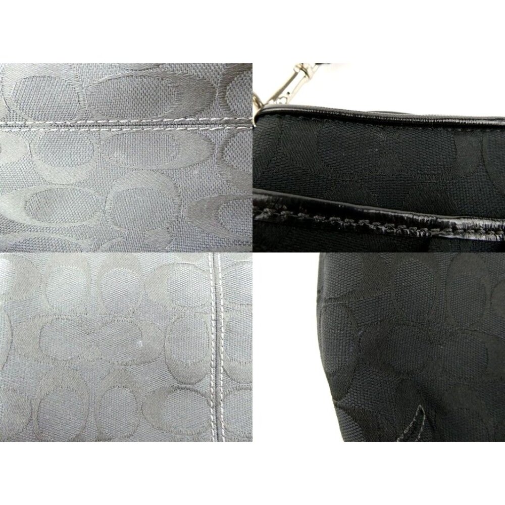 Coach Black Signature Fabric Crossbody Bag - Picture 12 of 13